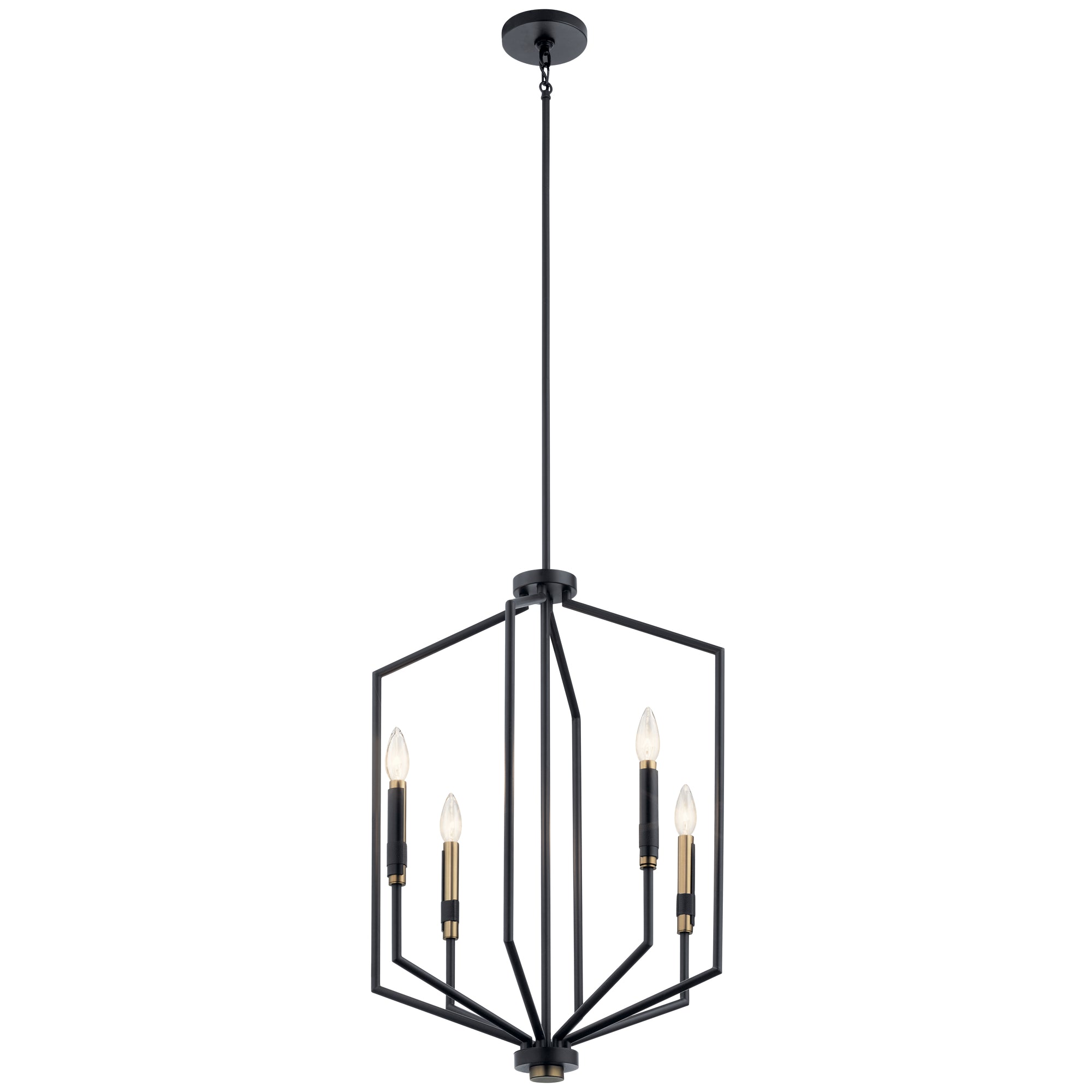 ARMAND Chandelier Noir, Or - 52351BK | KICHLER