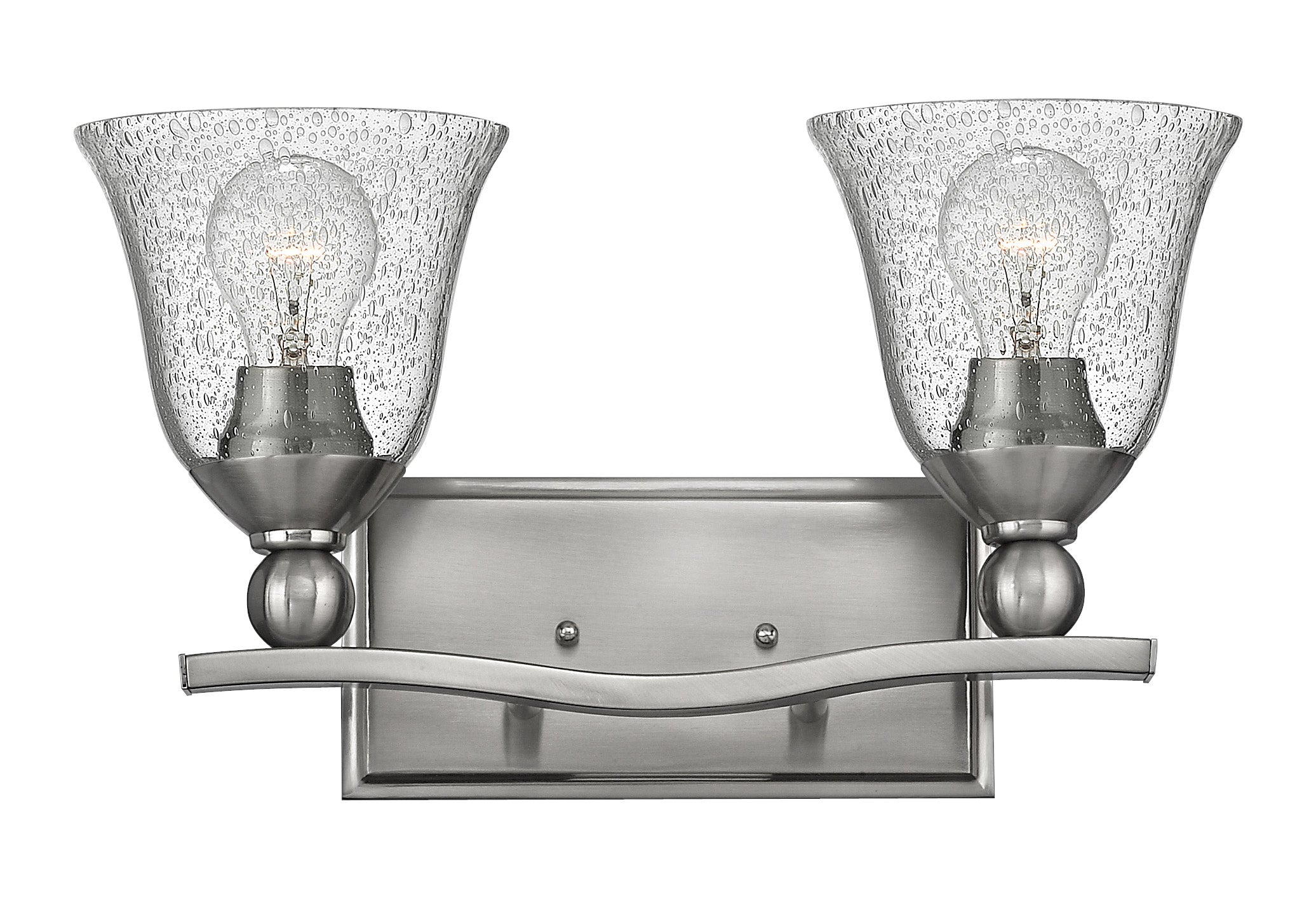 BOLLA Bathroom sconce Nickel - 5892BN-CL | HINKLEY