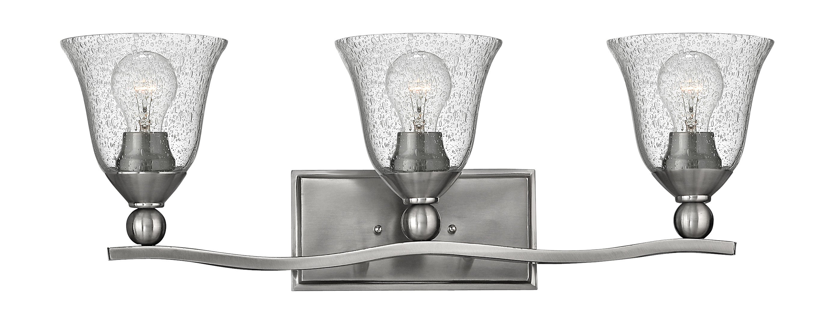 BOLLA Bathroom sconce Nickel - 5893BN-CL | HINKLEY