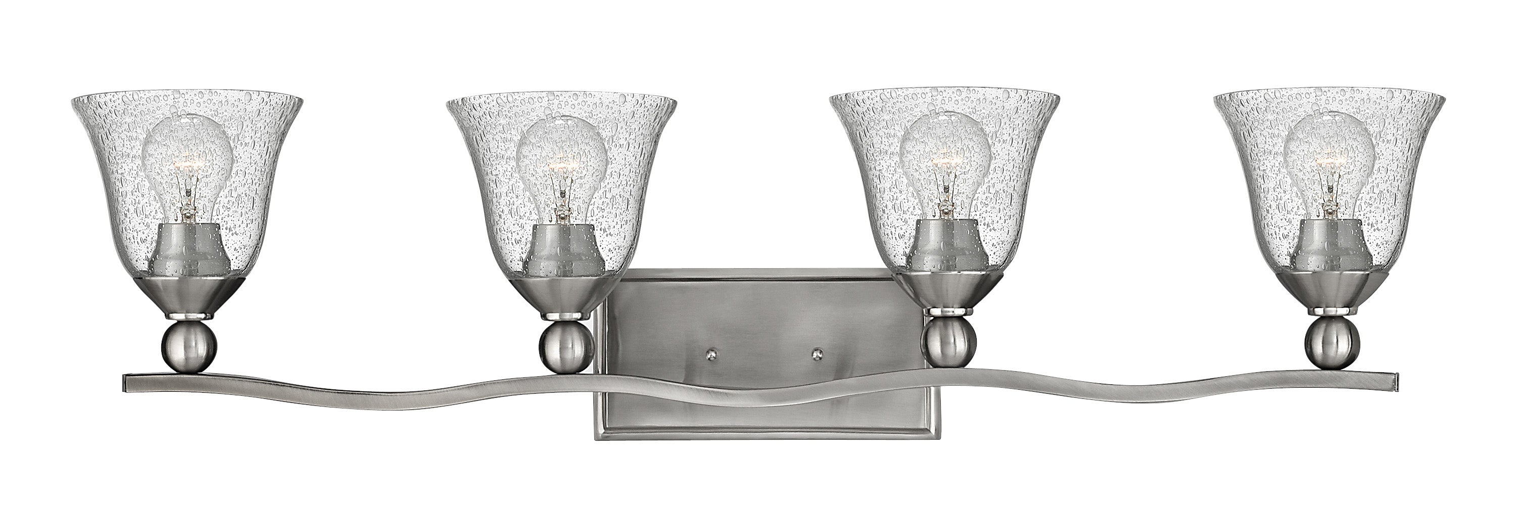 BOLLA Bathroom sconce Nickel - 5894BN-CL | HINKLEY