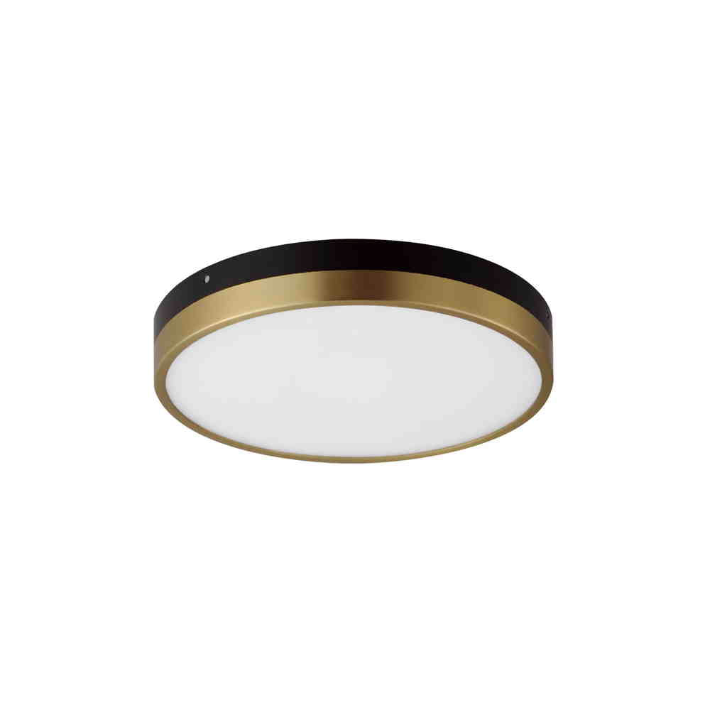 DAPPER Flush mount  Black, Gold INTEGRATED LED - 59702WTBKAB | MAXIM/ET3