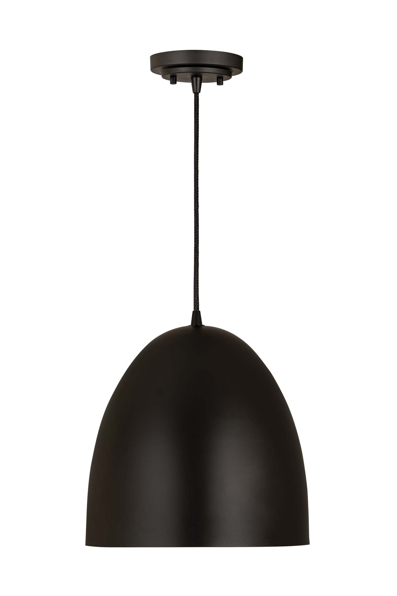 Z-STUDIO-DOME-PENDANT Suspension Noir - 6012P12-SBK | Z-LITE