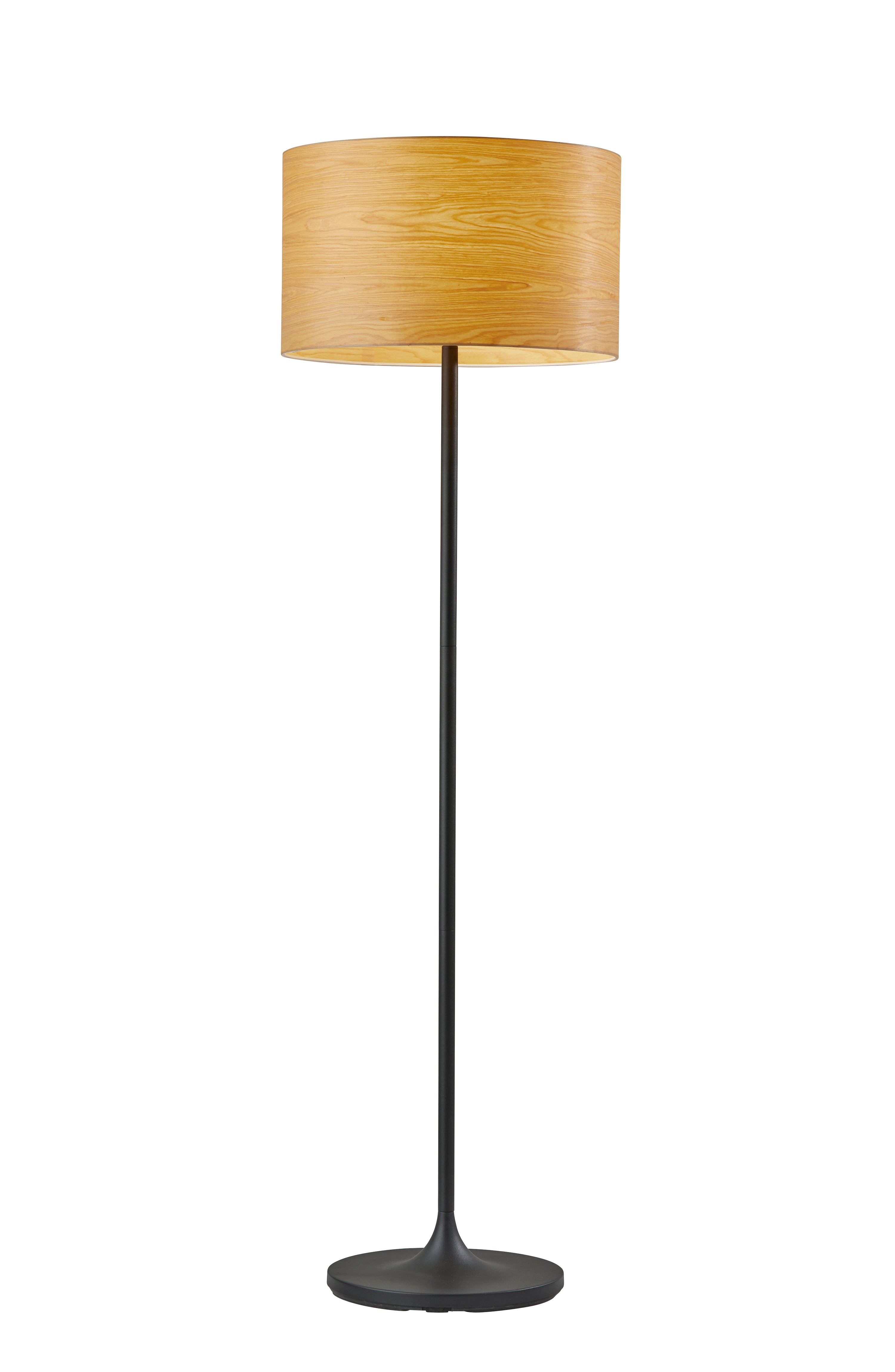 DALE Lampe sur pied Noir - 6237-12 | ADESSO