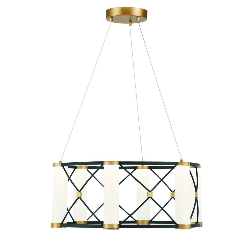 ARIES pendant Black, Gold INTEGRATED LED - 7-1639-6-144 | SAVOYS