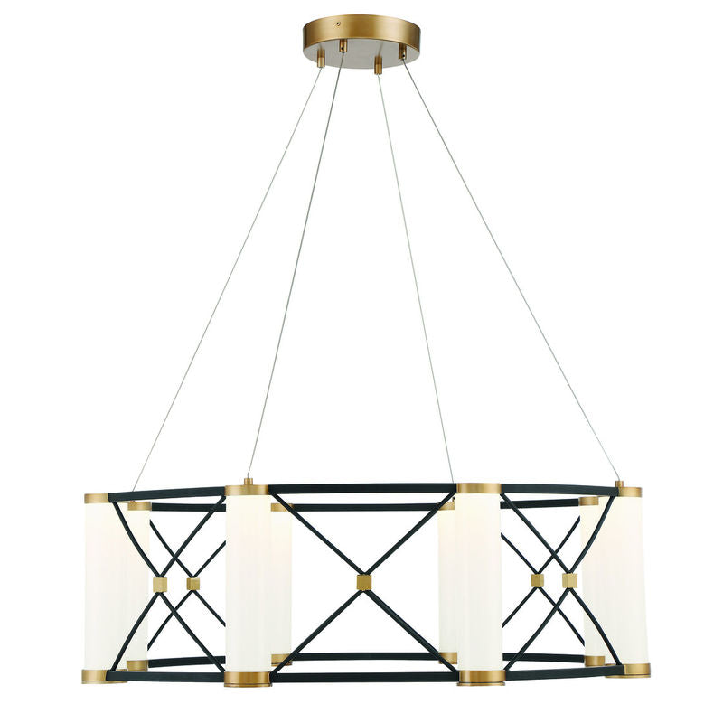 ARIES pendant Black, Gold INTEGRATED LED - 7-1640-8-144 | SAVOYS