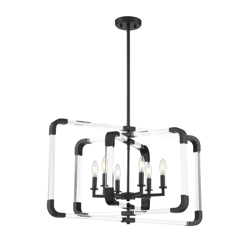 ROTTERDAM Chandelier Noir - 7-1660-6-89 | SAVOYS