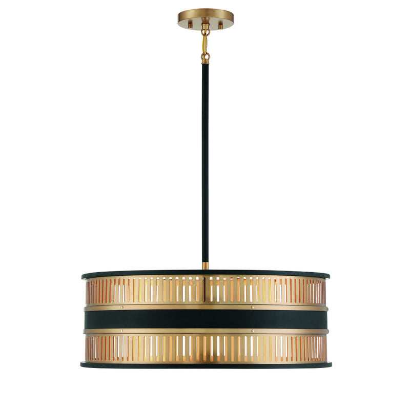 ECLIPSE Chandelier Noir, Or - 7-1812-4-143 | SAVOYS