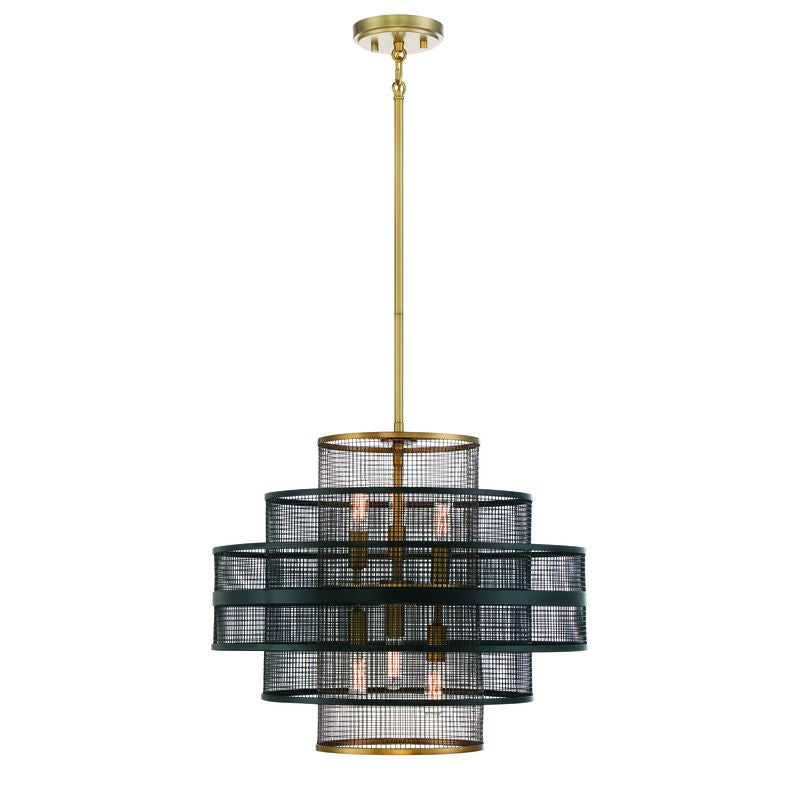 KELVIN Chandelier Noir, Or - 7-1927-6-143 | SAVOYS