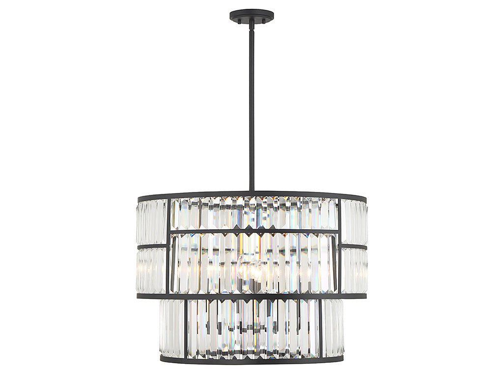 ROHE Chandelier Noir - 7-2224-5-89 | SAVOYS