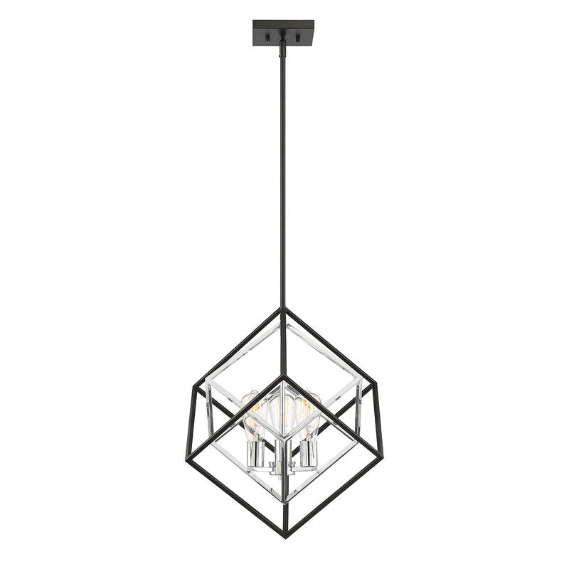 DEXTER Chandelier Noir, Chrome - 7-2241-3-67 | SAVOYS