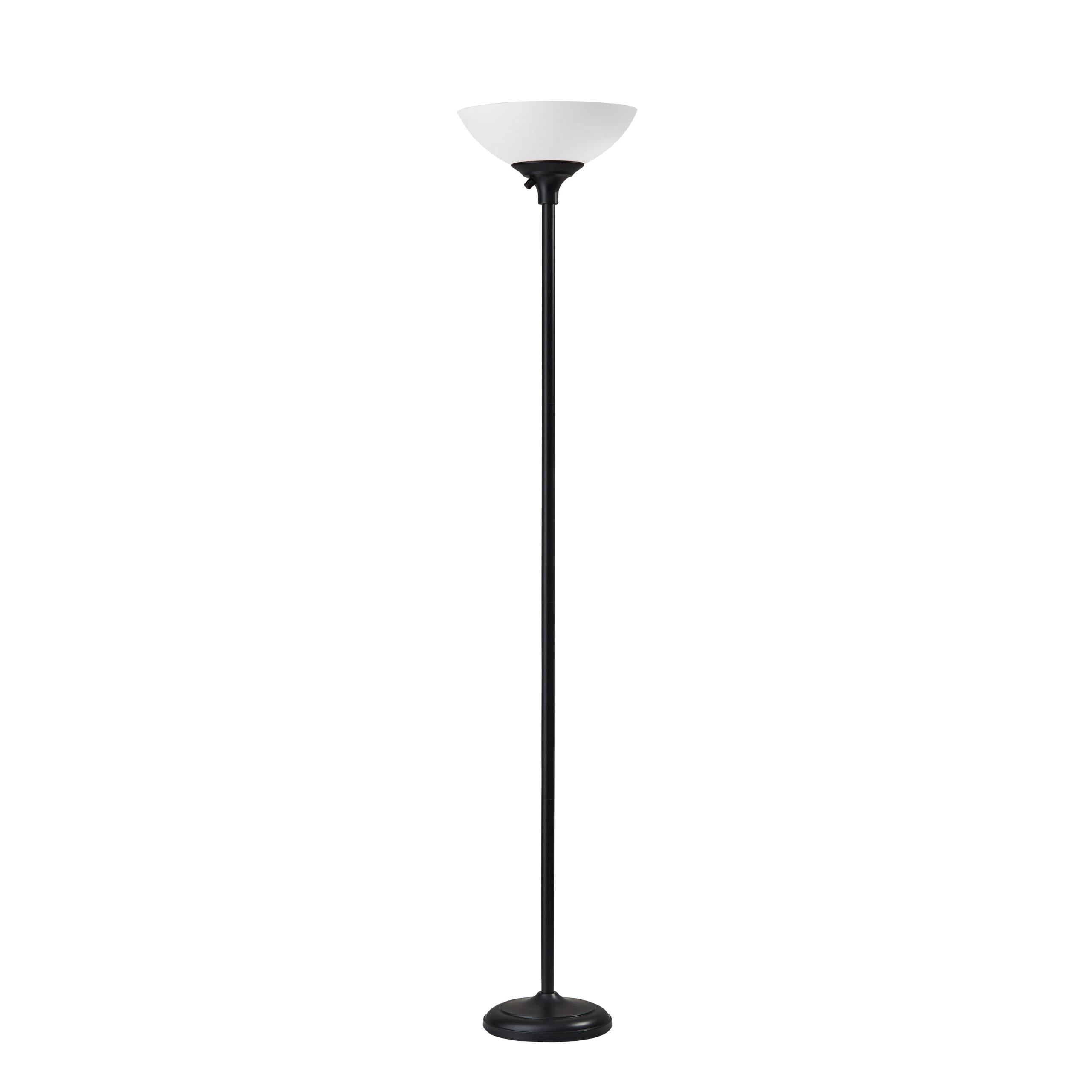 GLENN Lampe sur pied Noir - 7506-01 | ADESSO