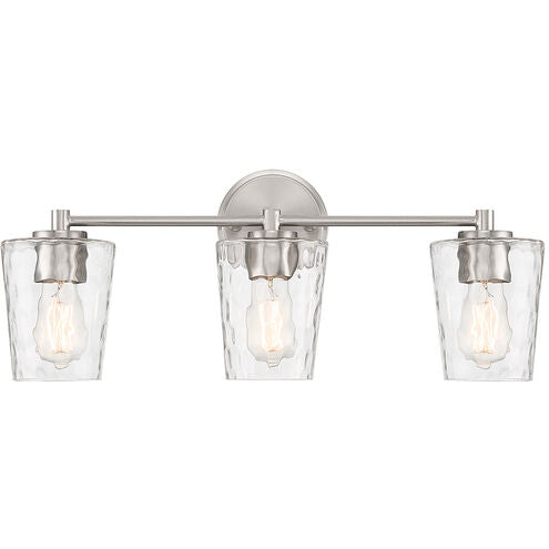 BALLAS Bathroom wall sconce Nickel - 8-5606-3-SN | SAVOYS