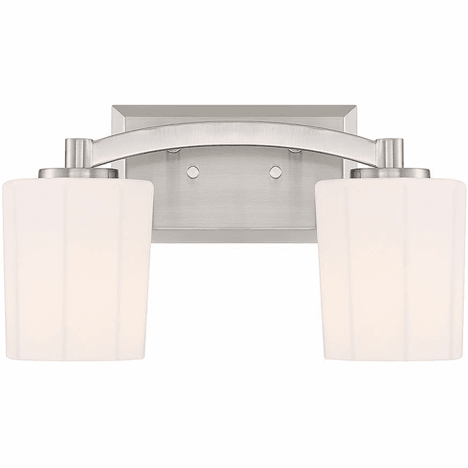 WHITNEY Bathroom wall sconce Nickel - 8-7710-2-SN | SAVOYS