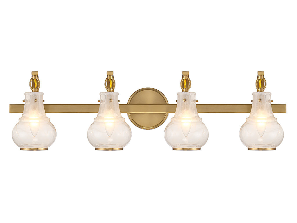 ADAMS Bathroom wall sconce Gold - 8-4417-4-322 | SAVOYS