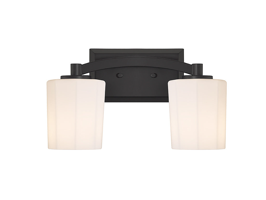 WHITNEY Bathroom wall sconce Black - 8-7710-2-BK | SAVOYS