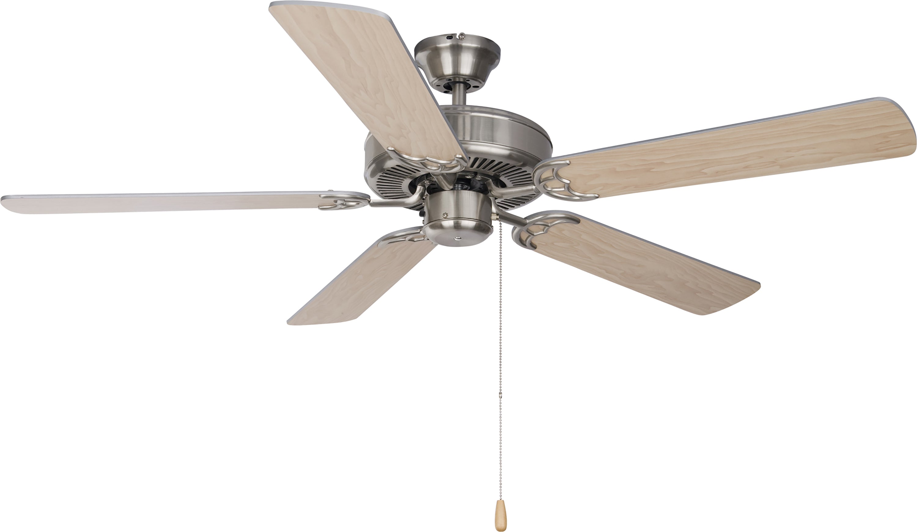 BASIC-MAX Ceiling fan Nickel, Silver, Brown - 89905SNSM | MAXIM/ET2