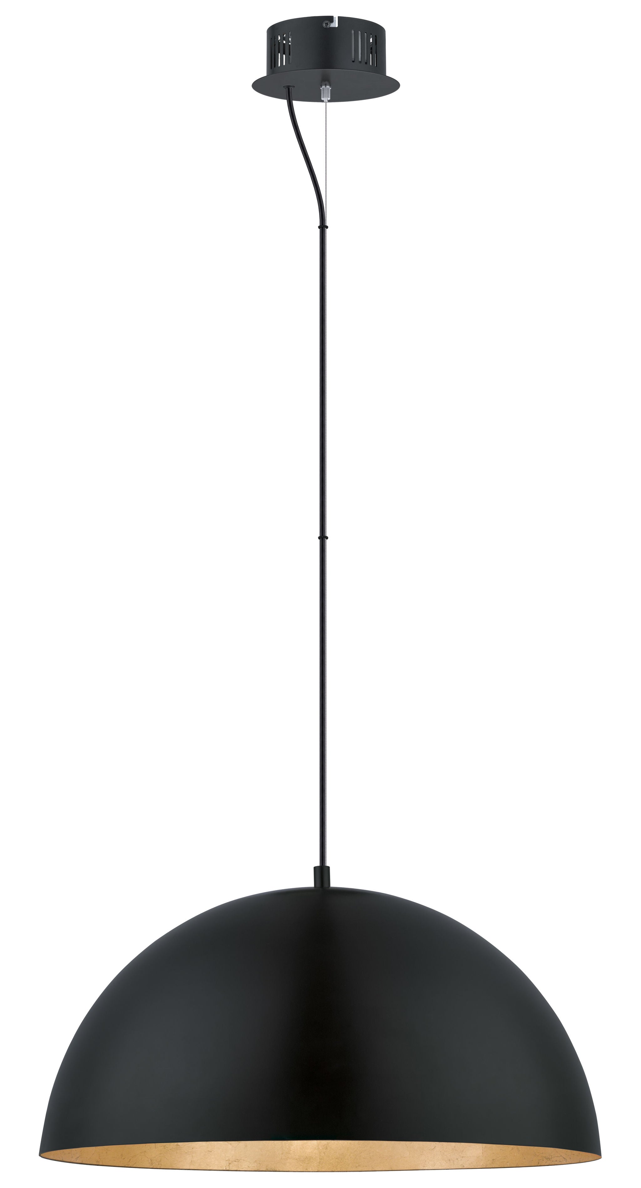 Gaetano Suspension Noir DEL INTÉGRÉ - 94228A | EGLO