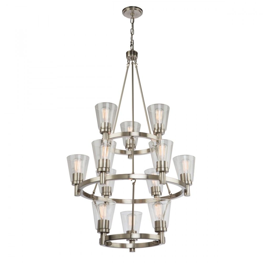 Clarence Chandelier Stainless steel - AC10762BN | ARTCRAFT