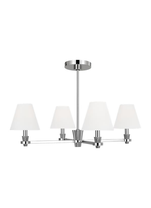 PAISLEY Chandelier Nickel - AC1114PN | GENERATION-LIGHTING