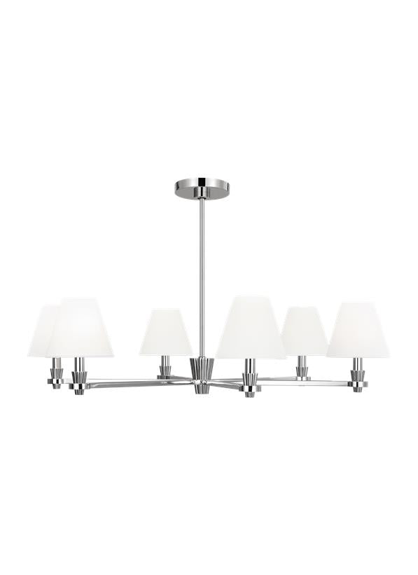 PAISLEY Chandelier Nickel - AC1126PN | GENERATION-LIGHTING