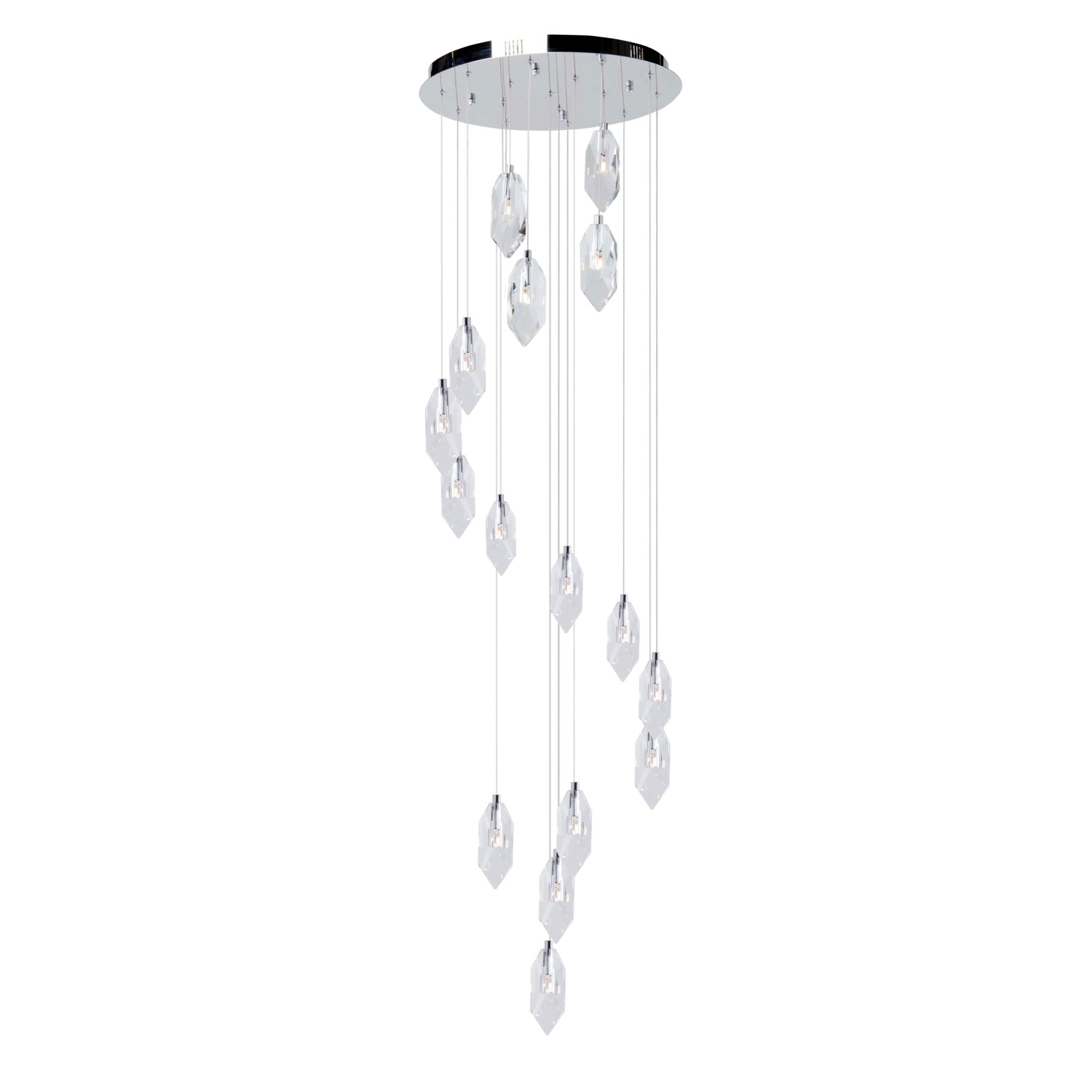 Doccia Chandelier Chrome, Crystal - AC7046 | ARTCRAFT