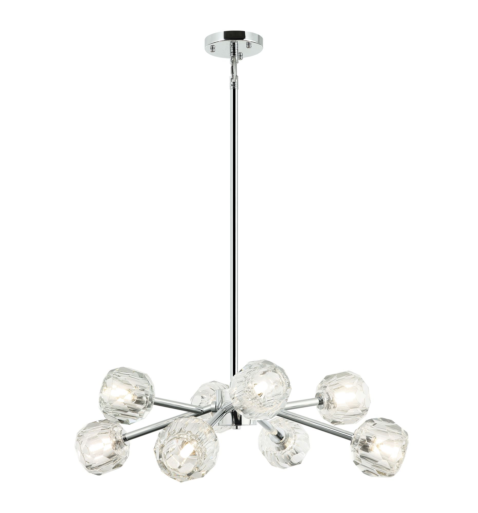 ROSA Chandelier Chrome - C61408CH | MATTEO