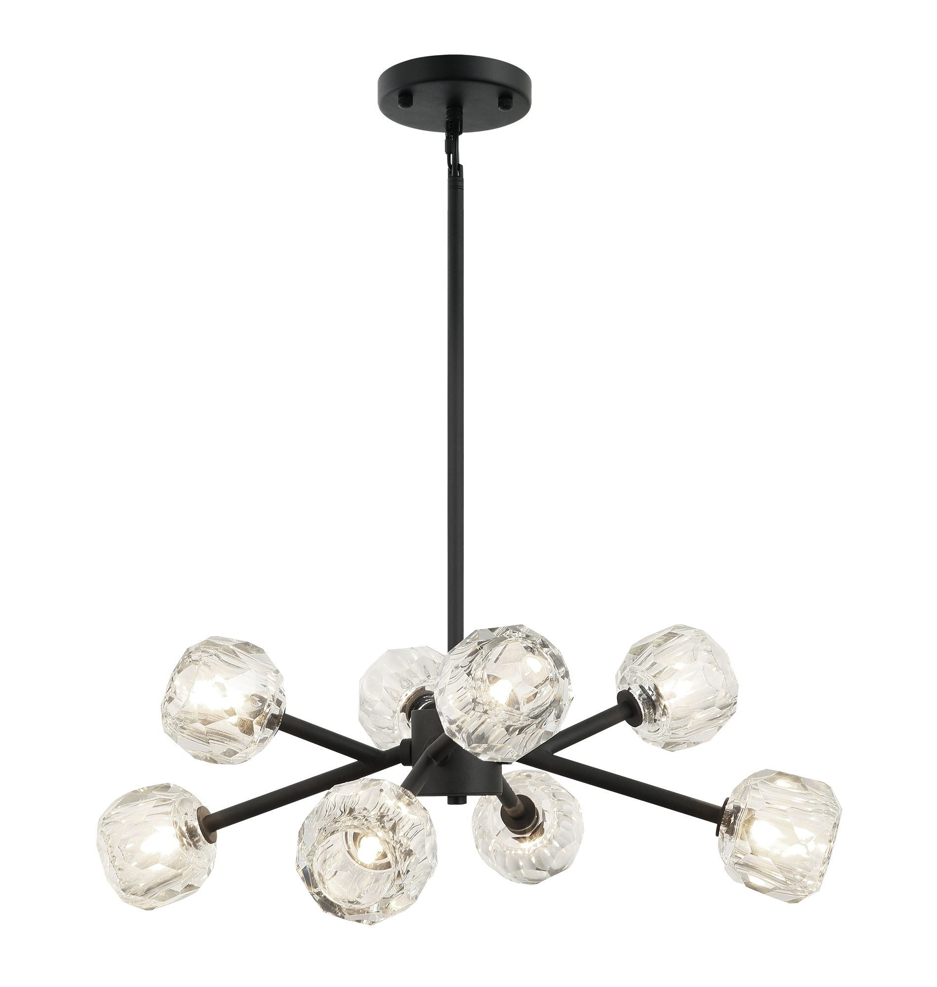 ROSA Chandelier Noir - C61408MB | MATTEO