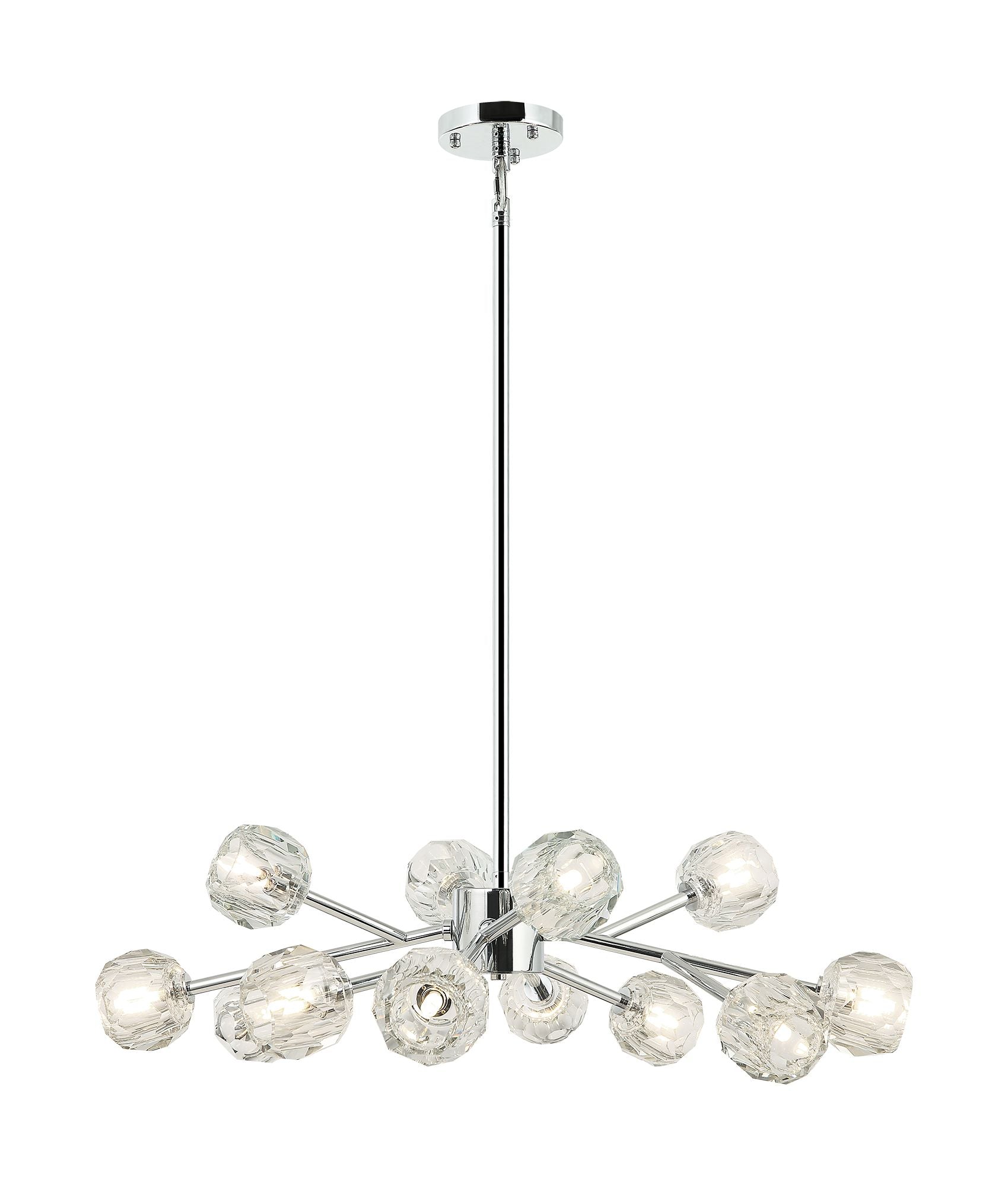 ROSA Chandelier Chrome - C61412CH | MATTEO