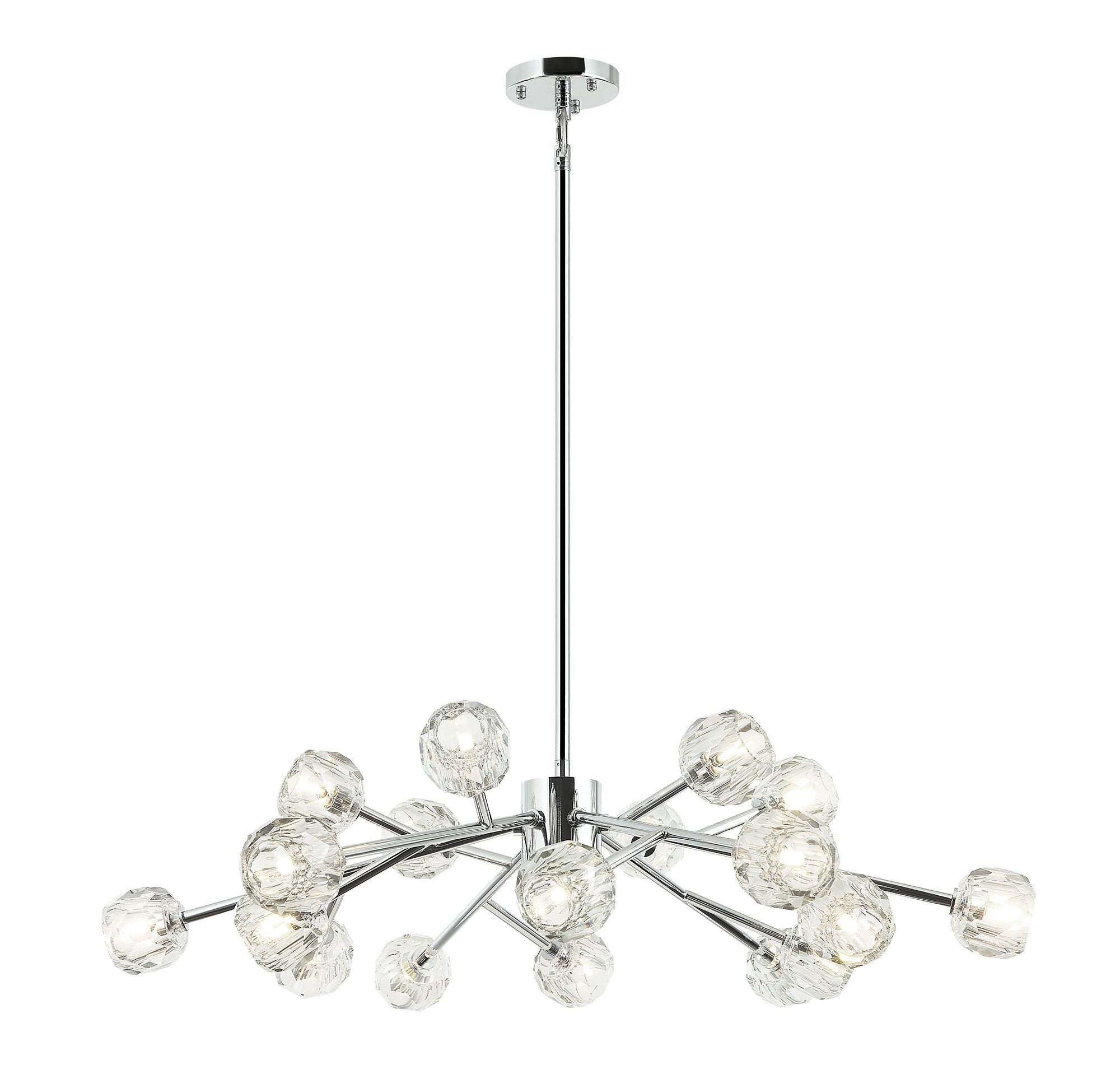 ROSA Chandelier Chrome - C61418CH | MATTEO