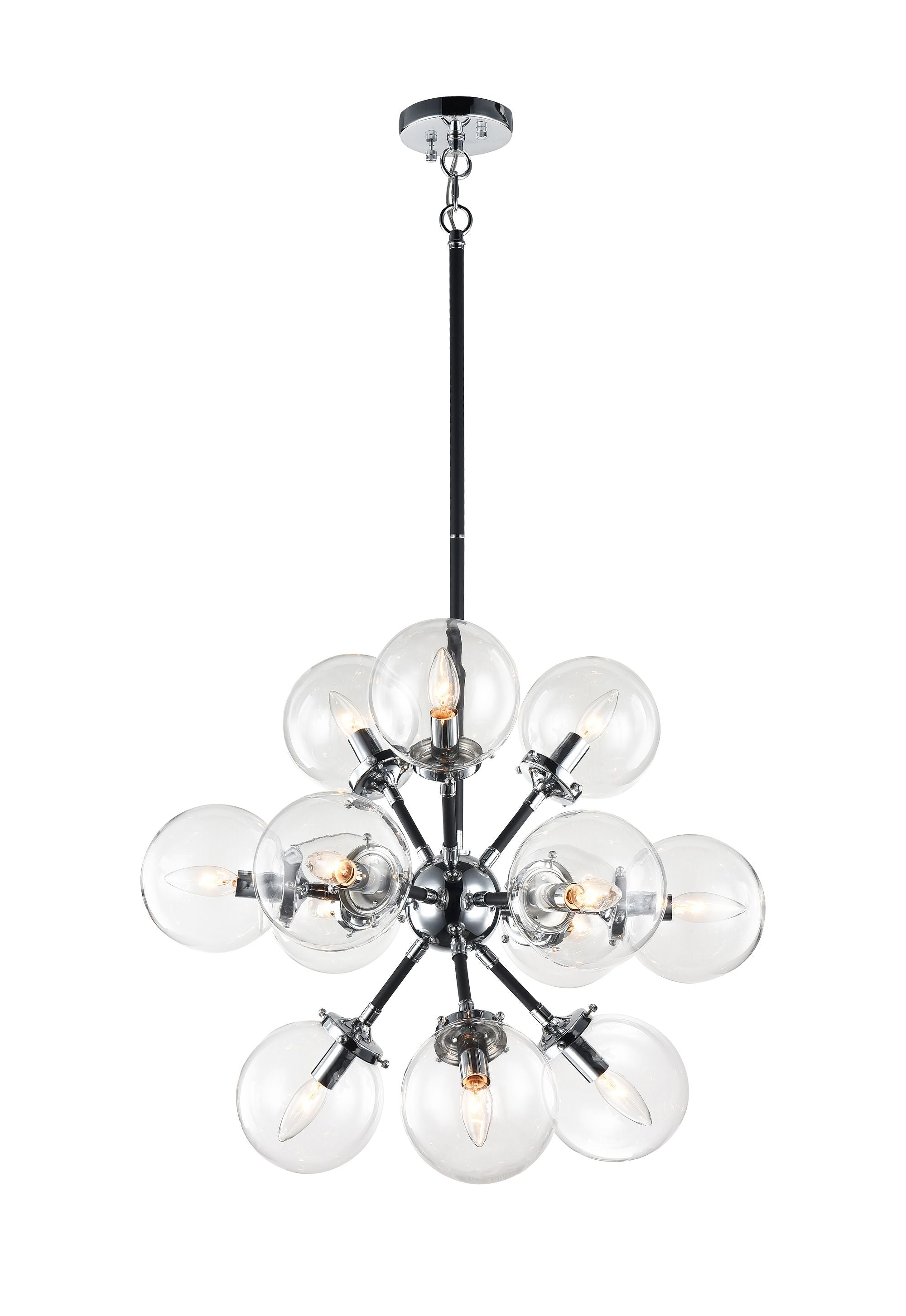 SOLEIL Chandelier Chrome - C62812CHCL | MATTEO