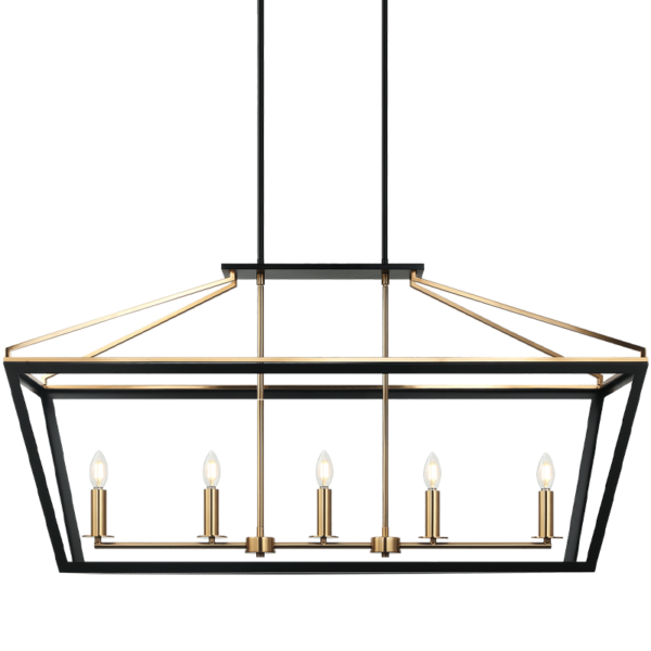 MAVON-SHIRE Chandelier Noir, Or - C67005BKAG | MATTEO