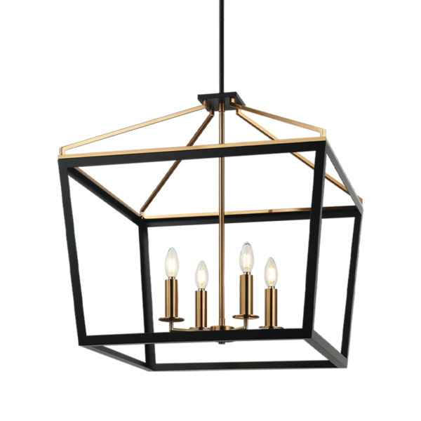 MAVON-SHIRE Chandelier Noir, Or - C67014BKAG | MATTEO