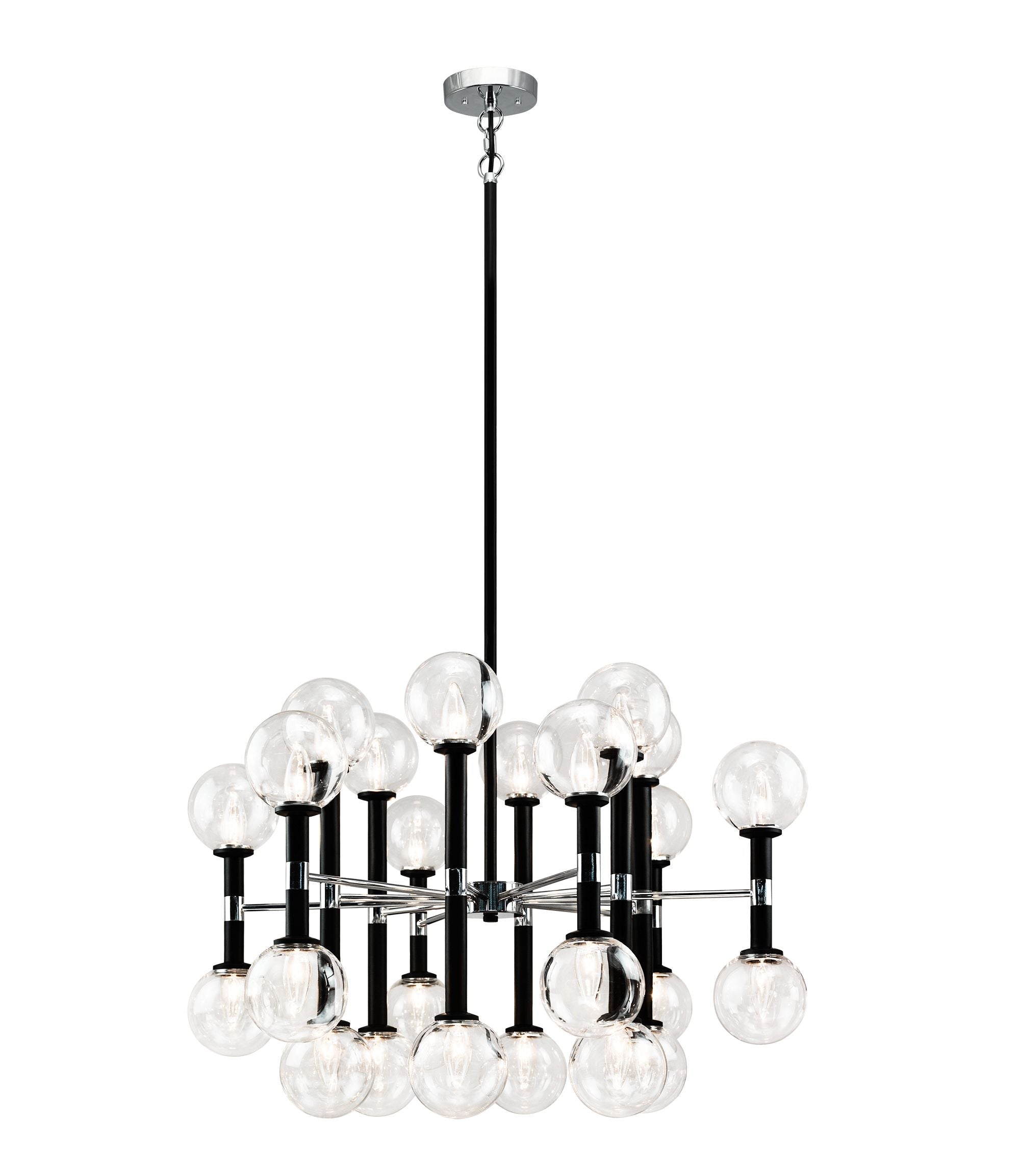 STELLAR Chandelier Noir - C75324BKCL | MATTEO