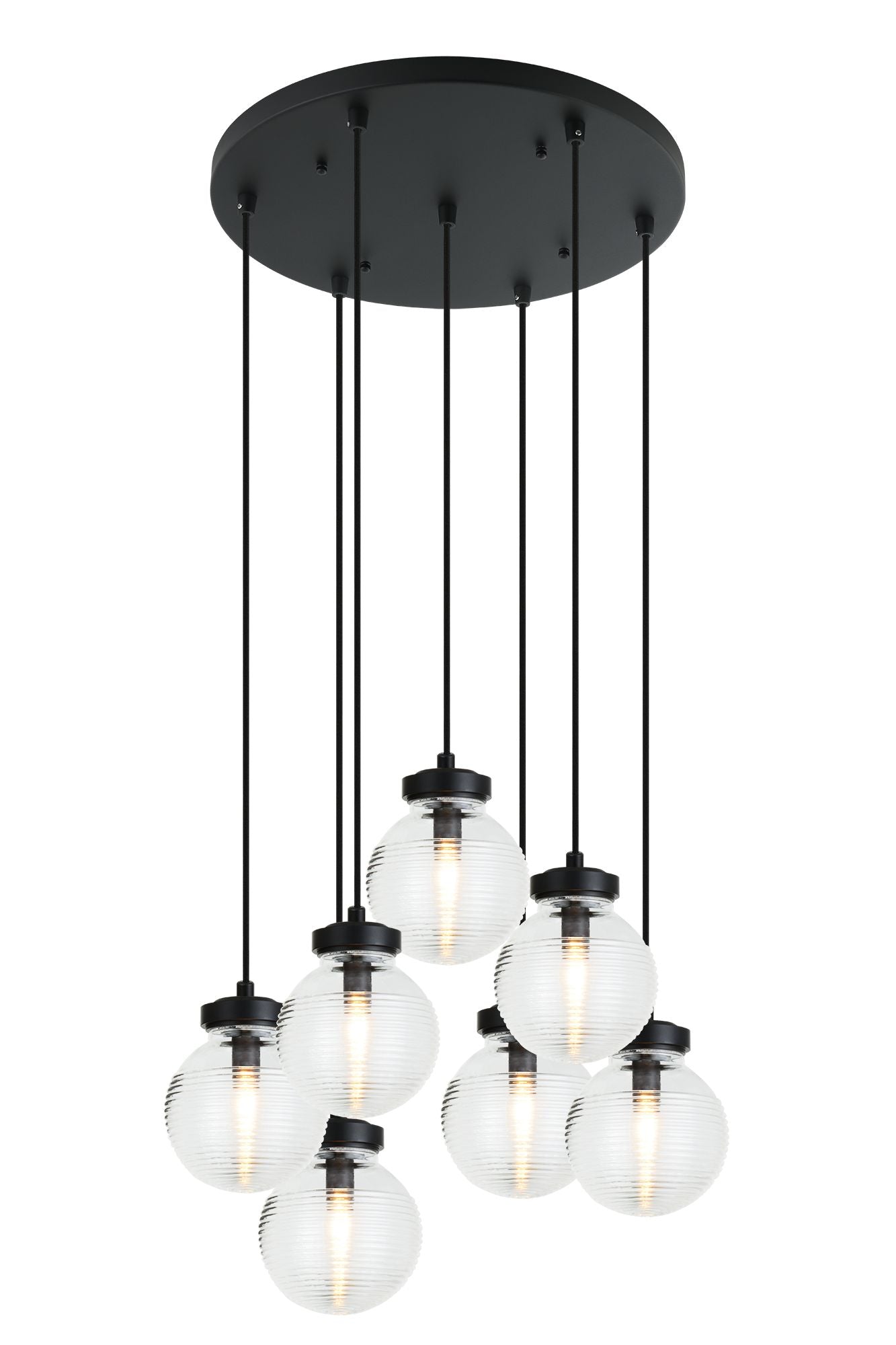 RIDGE Pendant Black - C84007MBCL | TEO