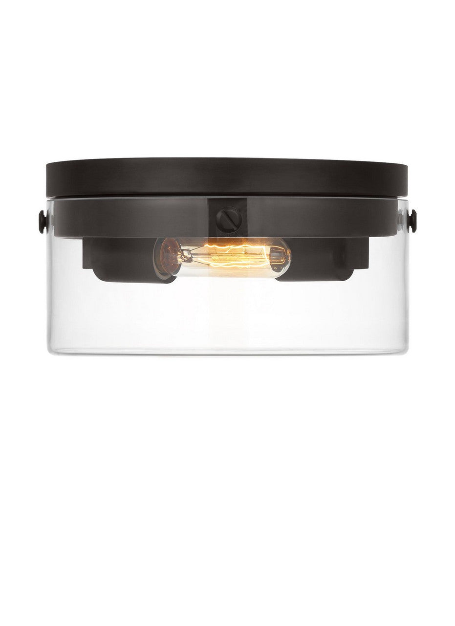 GARRETT Flush mount Black - CF1002AI | GENERATION LIGHTING