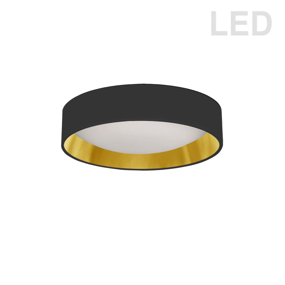 Flush mount Black, Gold INTEGRATED LED - CFLD-1114-698 | DAINOLITE