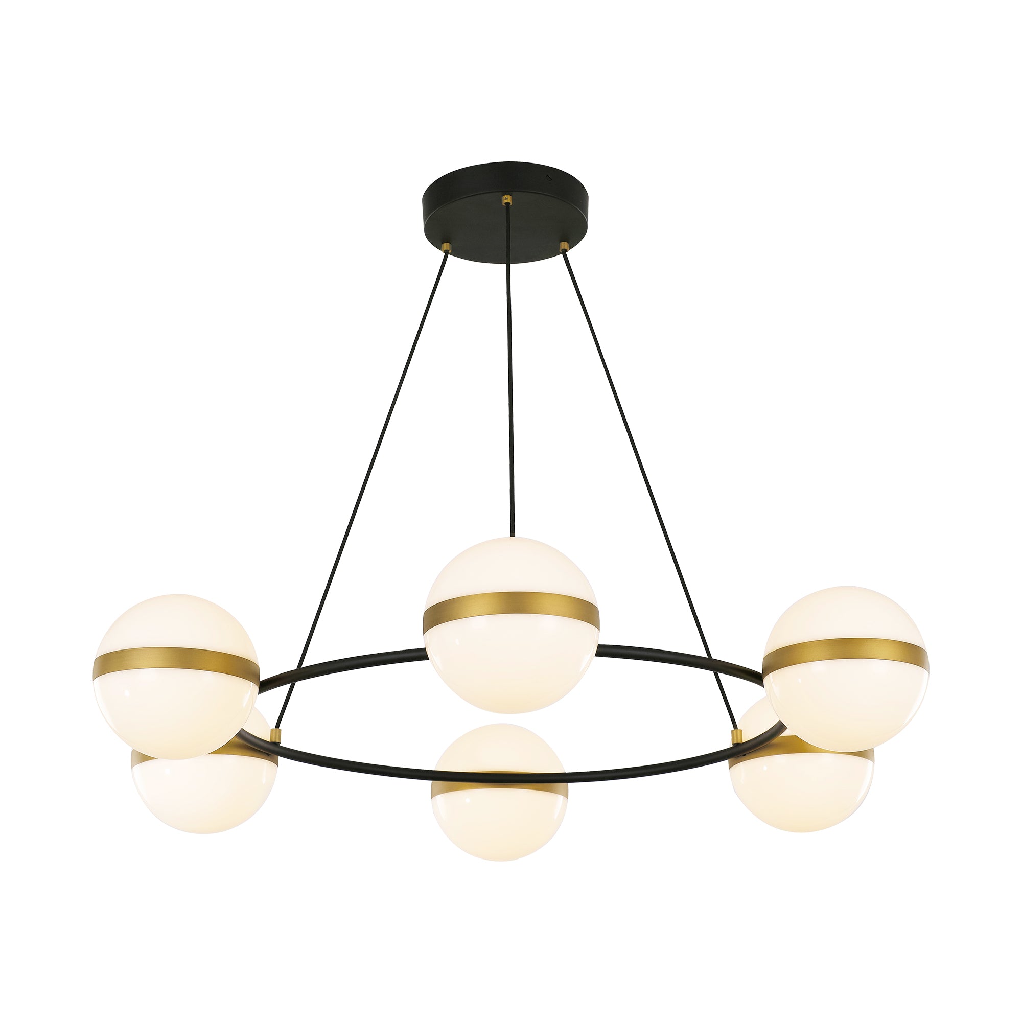 TAGLIATO Chandelier INTEGRATED LED - CH302006MBBG | ALORA