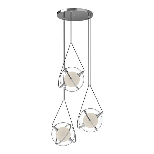 ARIES Suspension Chrome DEL INTÉGRÉ - CH76728-CH | KUZCO