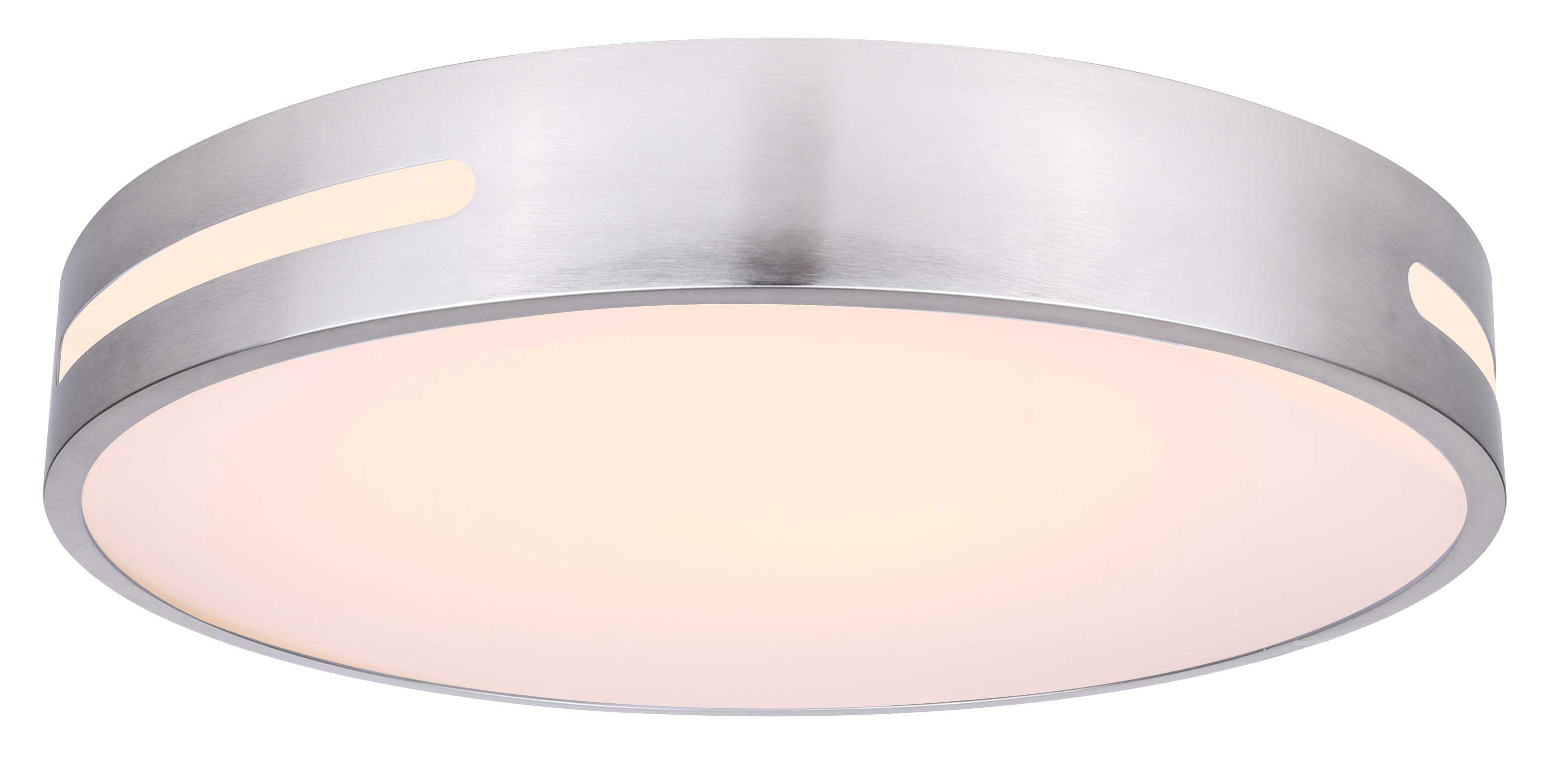 NIVEN Flush mount  Nickel INTEGRATED LED - CL-19-20-BN | CANARM