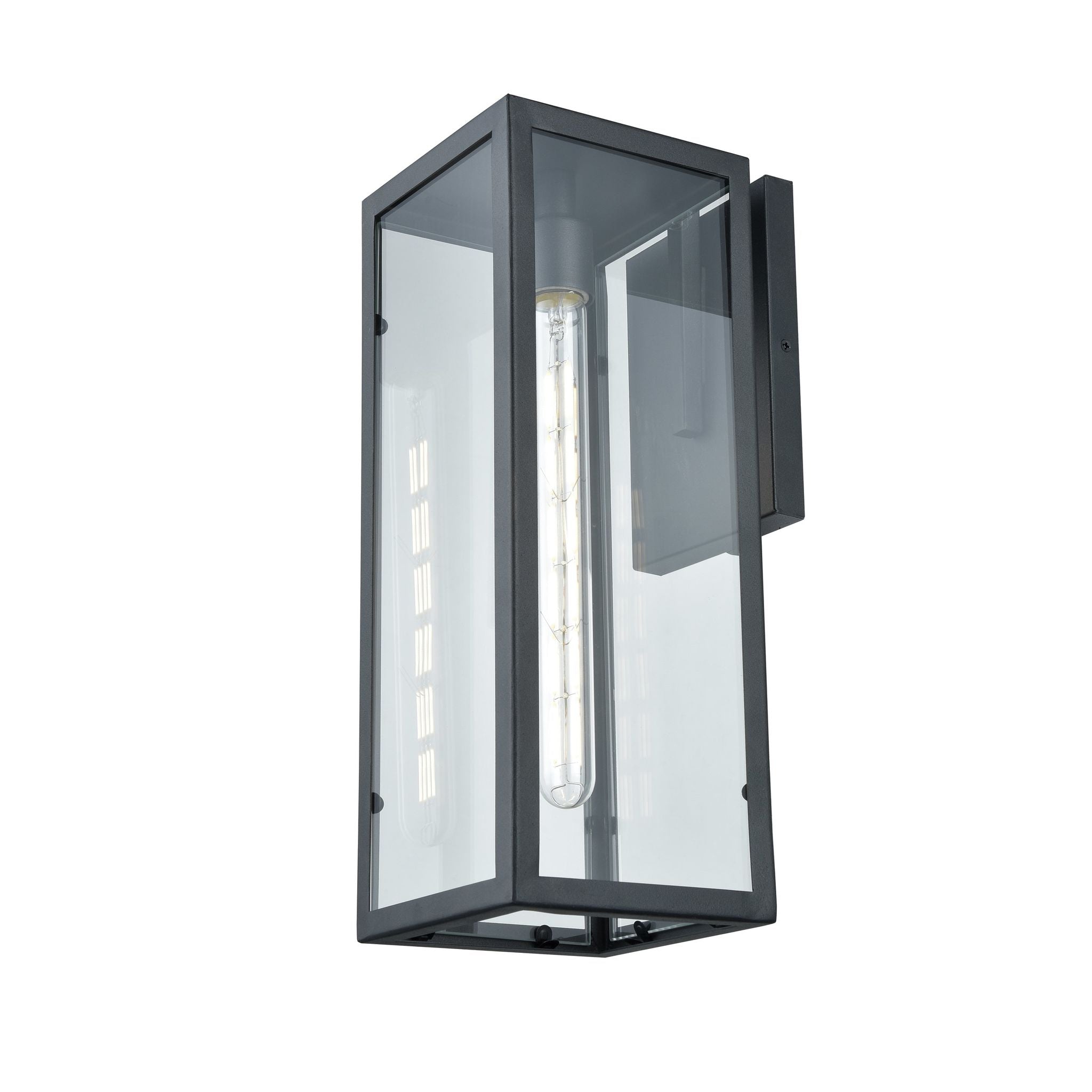 Baker Street Outdoor sconce Black - DVP15672BK-CL | DVI