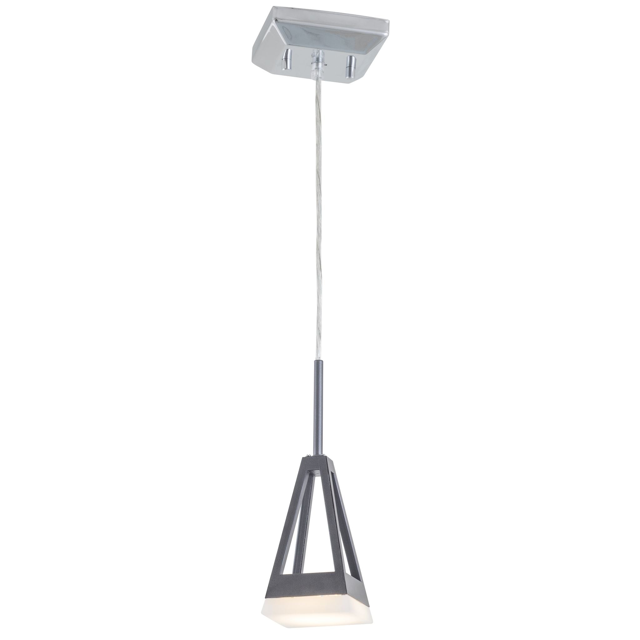 Aries AC LED Pendant Chrome,Graphite INTEGRATED LED - DVP21621GR/CH-OP | DVI