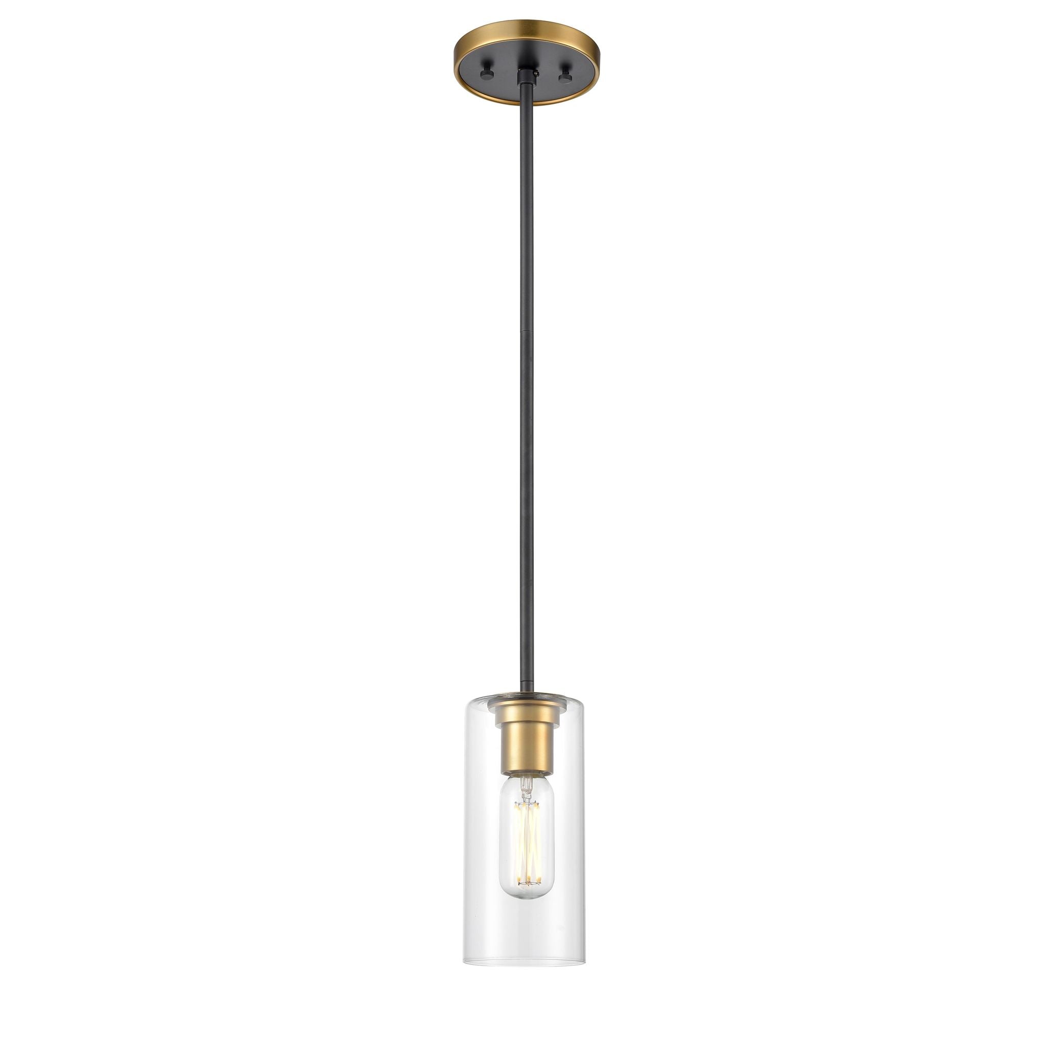 Barker Pendant Gold, Graphite - DVP24721BR+GR-CL | DVI