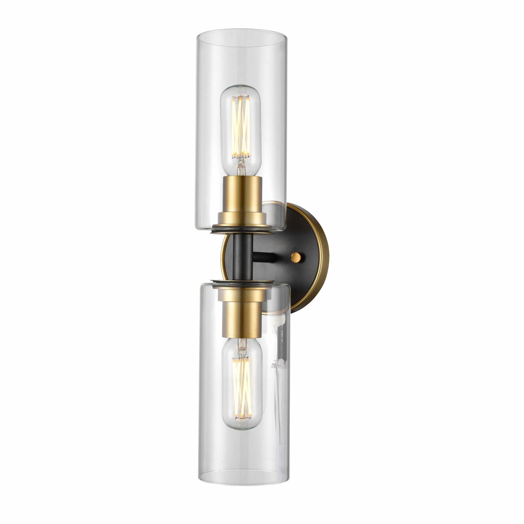 Barker Bathroom sconce Gold, Graphite - DVP24722BR+GR-CL | DVI