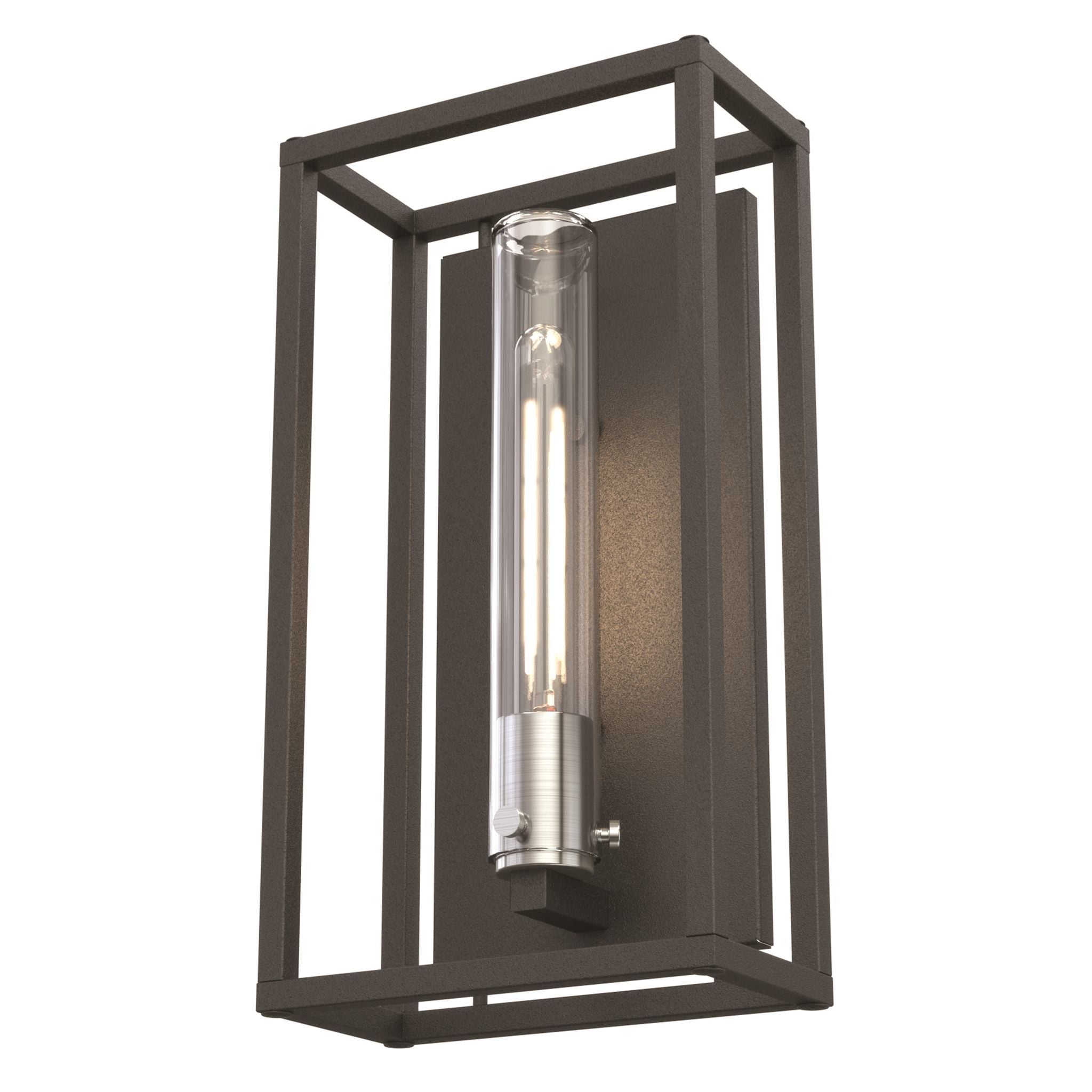 Sambre Outdoor sconce Stainless steel, Black - DVP28173SS/HB-CL | DVI