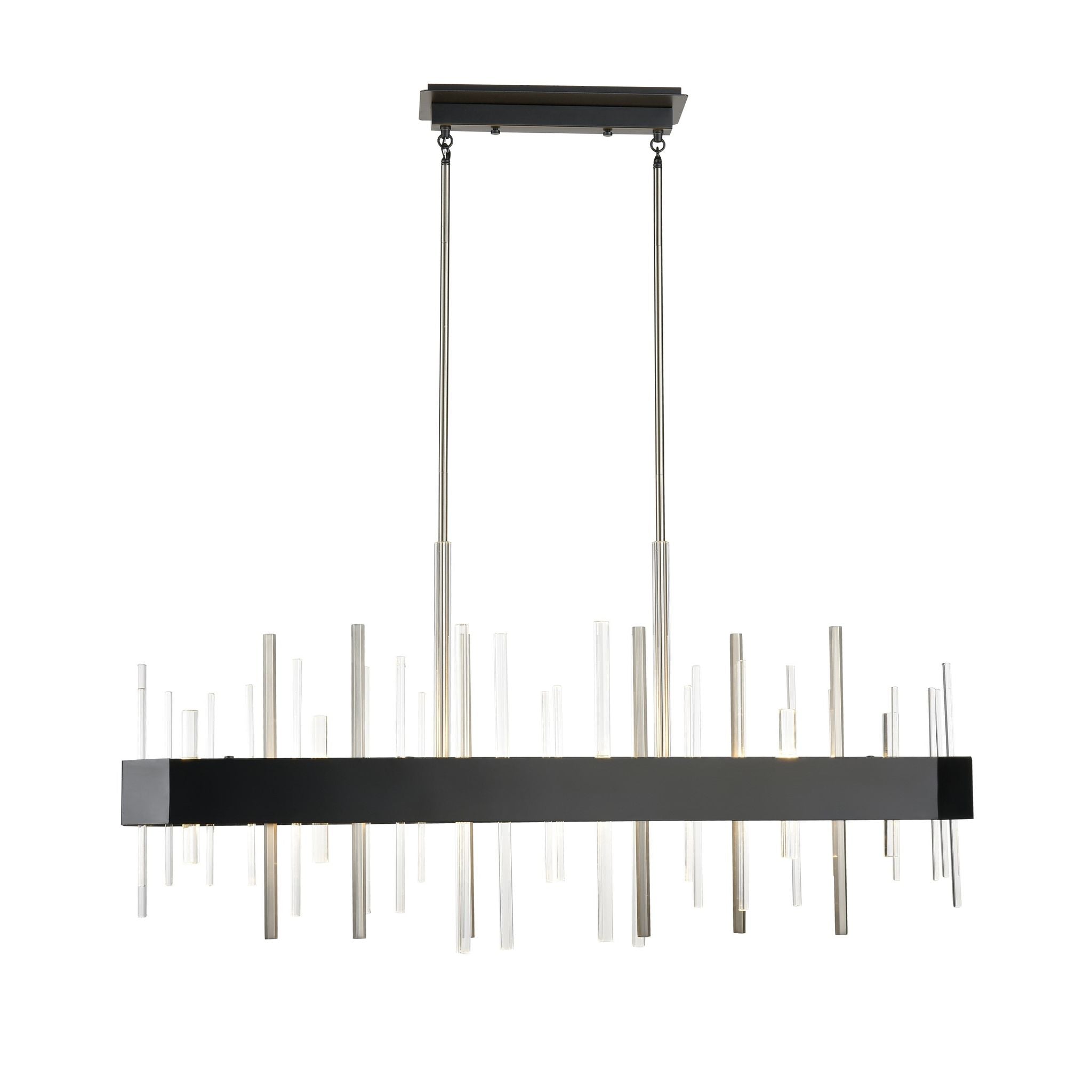 Crystal Boulevard Pendant Stainless steel, Graphite INTEGRATED LED - DVP30302SN+GR-CRY | DVI