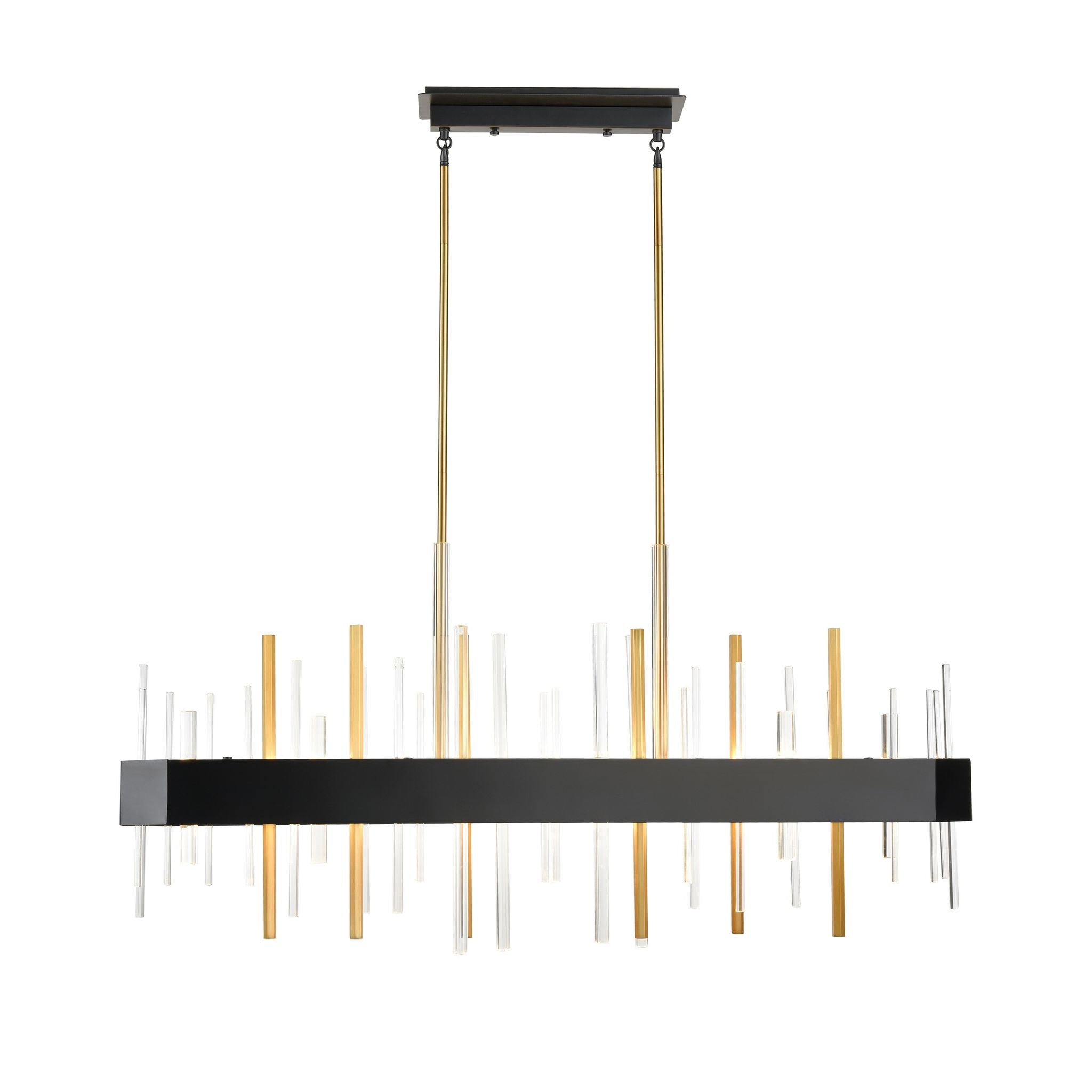 Crystal Boulevard Pendant Gold, Graphite INTEGRATED LED - DVP30302VBR+GR-CRY | DVI