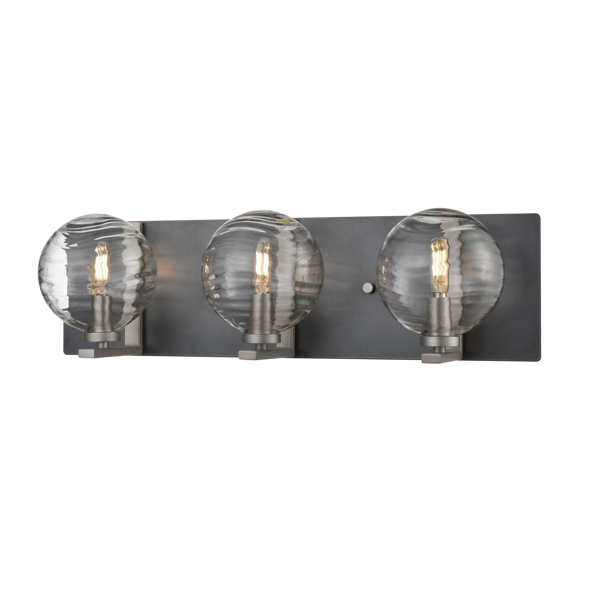 Tropea Bathroom sconce Stainless steel, Graphite - DVP40443SN+GR-RPG | DVI