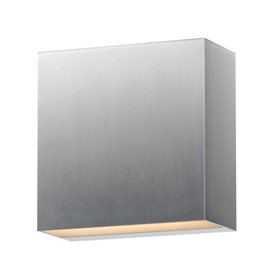 CUBED Murale exterieure Nickel DEL INTÉGRÉ - E23222-SA | MAXIM/ET2