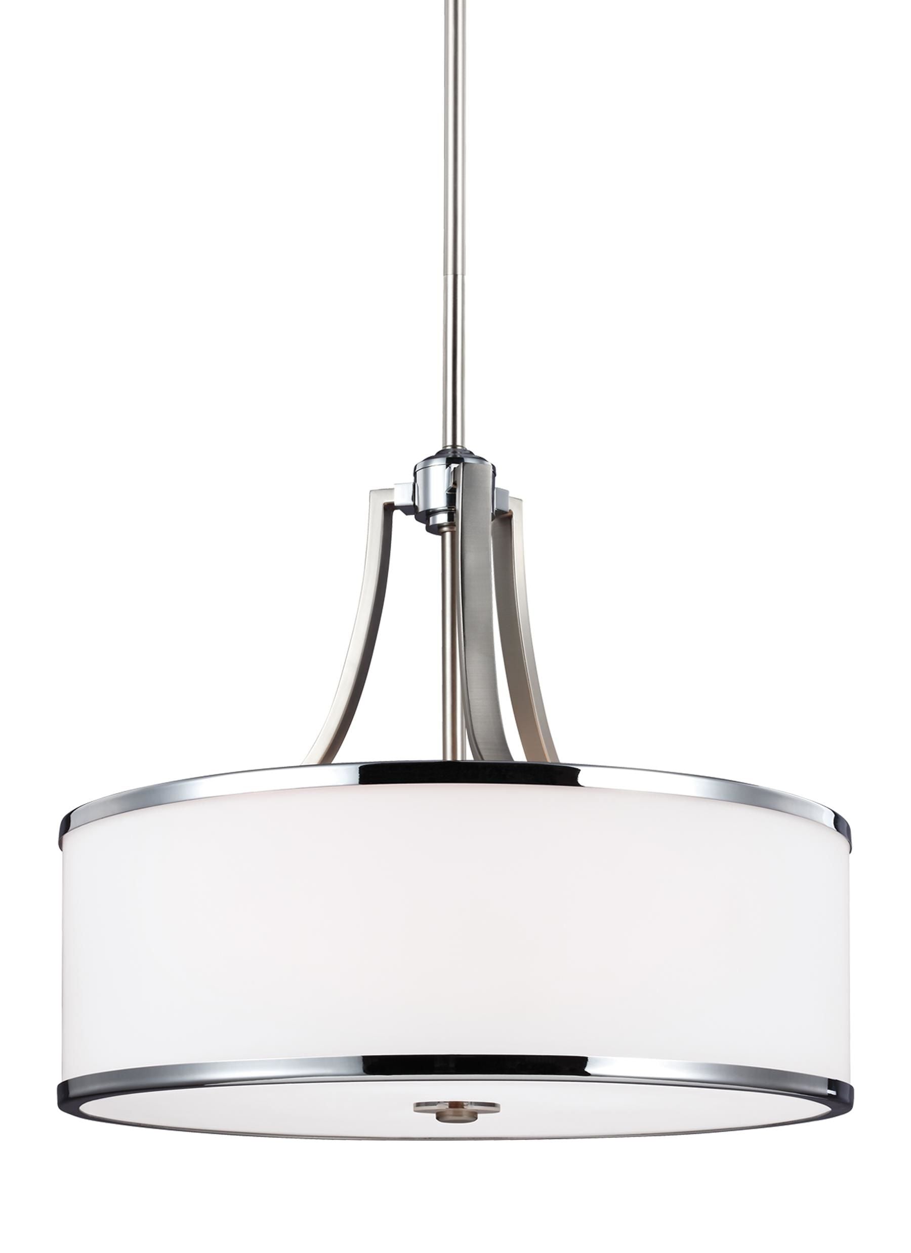 Prospect Park Pendant Stainless steel, Chrome - F3087/4SN/CH | FEISS