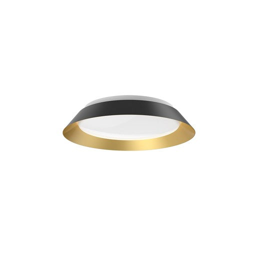 JASPER Flush mount Black, Gold INTEGRATED LED - FM43414-BK/GD | Kuzco